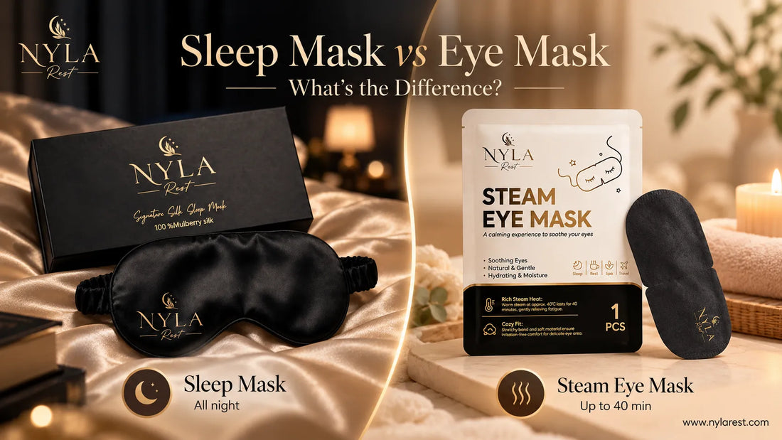 Sleep Mask vs Eye Mask: What's the Difference?