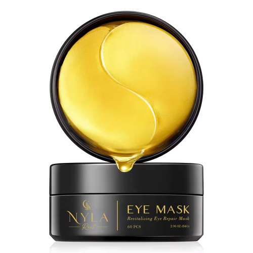 Golden Under Eye Mask | Hydrating Eye Patches for Dark Circles - Nyla Rest product image